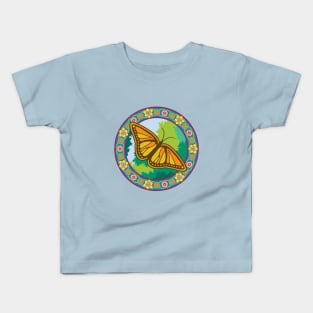 Springtime Butterfly Kids T-Shirt